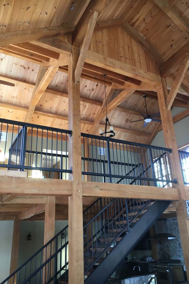 residential steel stairs and railing Easton pa